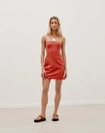 Amora Detail Short Dress (exchange only) - Tomato