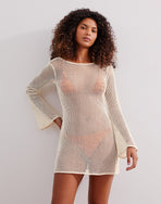 Avery Short Cover Up - Off White