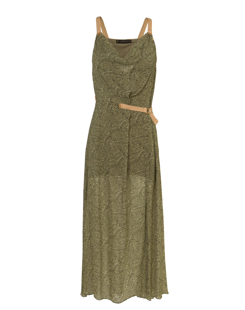 Agnes Long Dress (Final Sale) - Ortiz Green