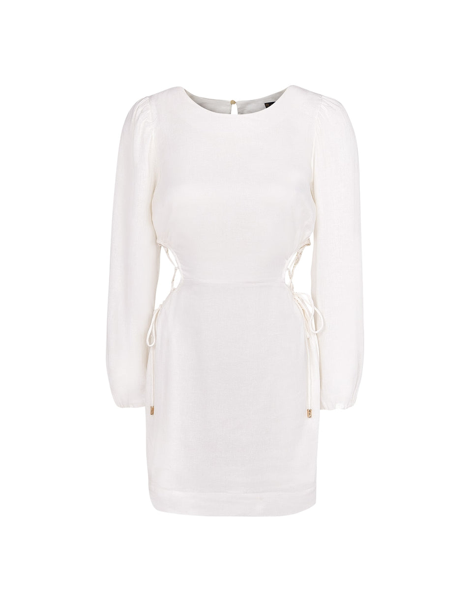 Carina Detail Short Dress (Final Sale) - Off White