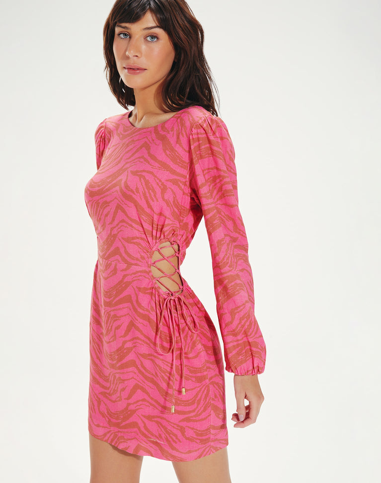 Carina Detail Short Dress (exchange only) - Diani