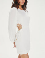 Carina Detail Short Dress (exchange only) - Off White