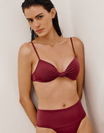 Erin Knot Top - Cranberry