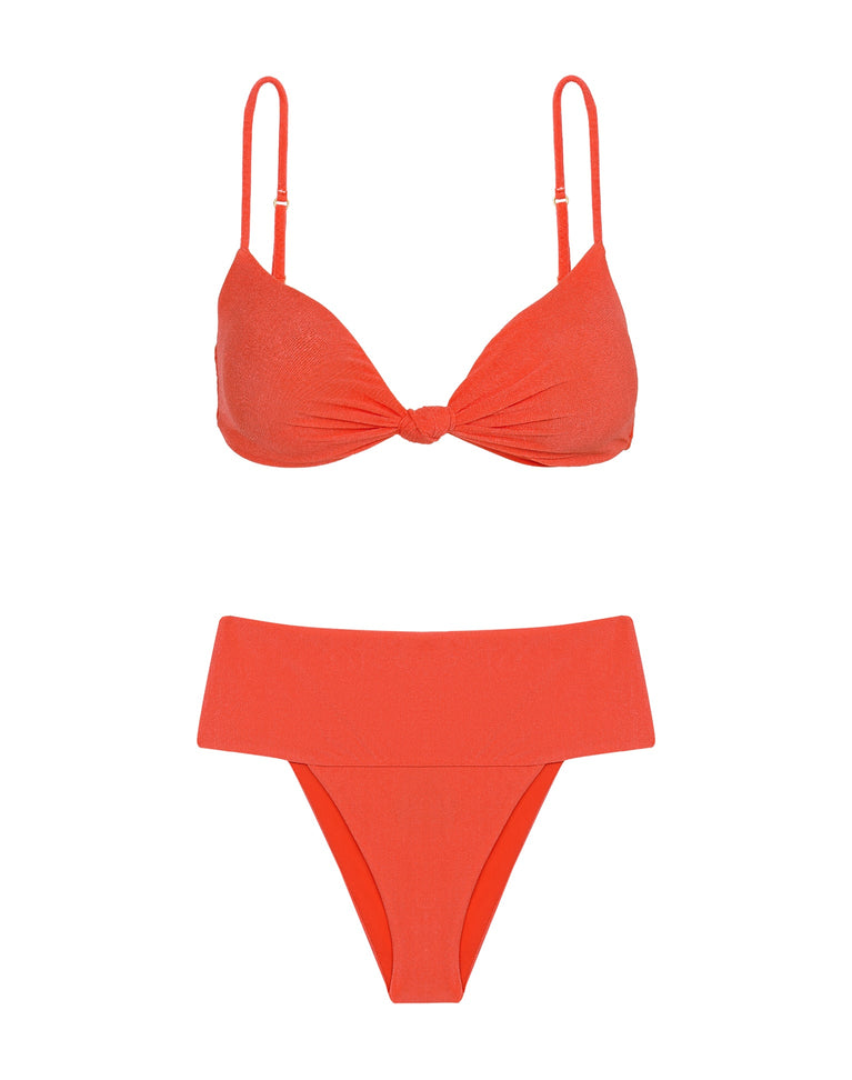 Erin Knot Top - Tomato