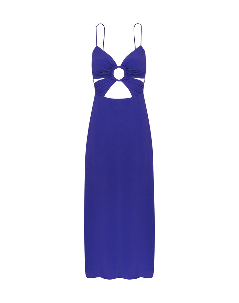 Felipa Detail Long Dress - Lazuli