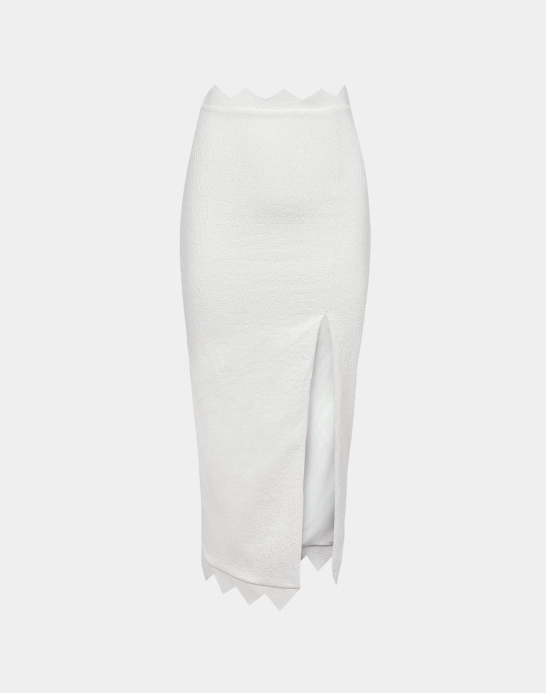 Firenze Imani Midi Skirt - White