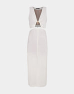 Gracie Detail Long Dress (exchange only) - Off White