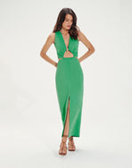 Gracie Detail Long Dress (exchange only) - Cactus