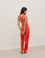 Hannah Detail Jumpsuit (exchange only) - Tomato