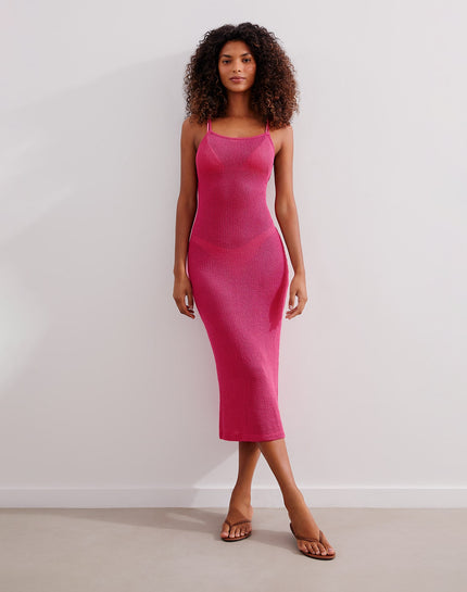 Harper Midi Cover Up - Pink