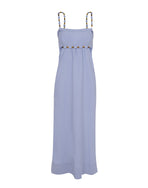 Isadora Detail Long Dress - Blue Jeans
