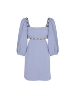 Isadora Detail Short Dress (exchange only) - Blue Jeans
