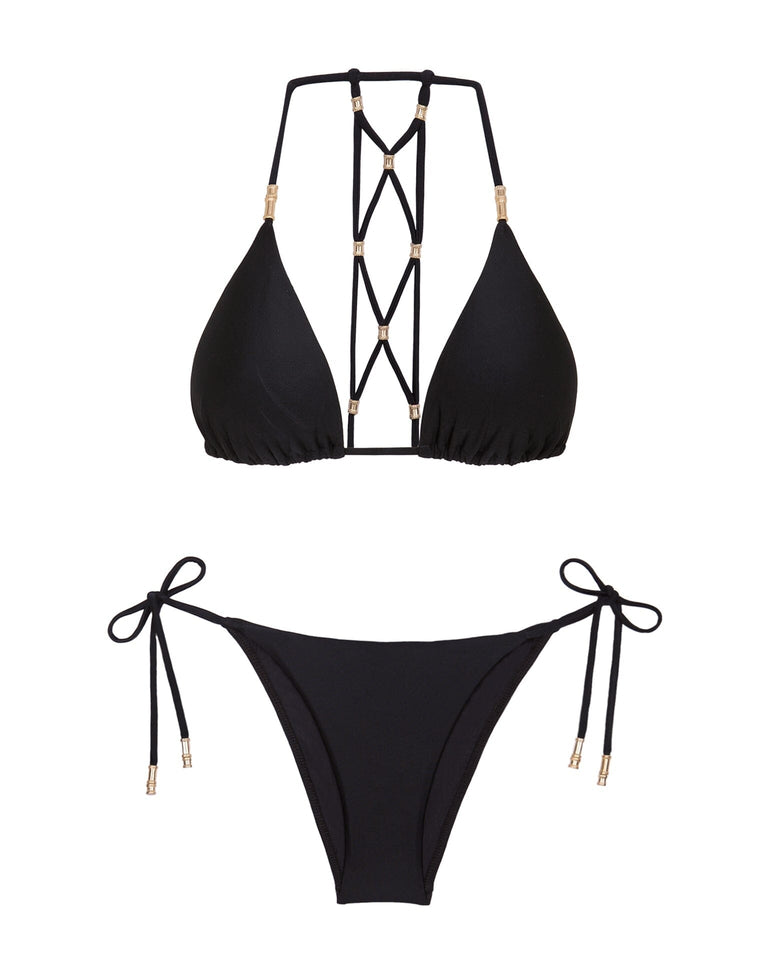 Lucy Tie Side Bottom - Black Swim - Bikini Bottoms CLS 