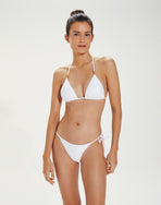 Lucy Tie Side Bottom - White Swim - Bikini Bottoms CLS 