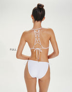 Lucy Triangle Top - White Swim - Bikini Tops CLS 