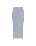 Lana Detail Midi Skirt (exchange only) - Blue Jeans