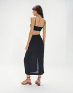 Lana Detail Midi Skirt (exchange only) - Black