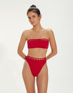 Leeza Bandeau Top (exchange only) - Red Pepper