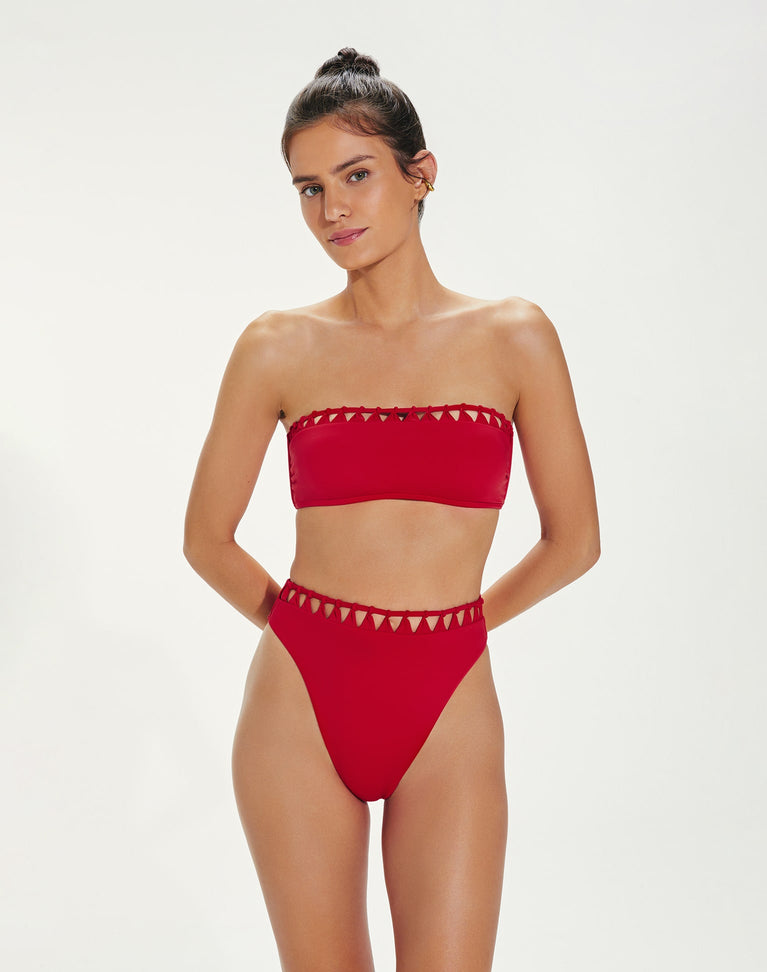 Leeza Hot Pant Bottom (exchange only) - Red Pepper