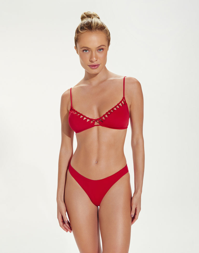 Leeza Top (exchange only) - Red Pepper