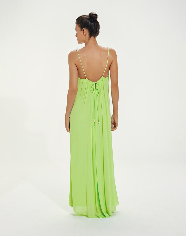 Lilly Detail Long Cover Up - Lime