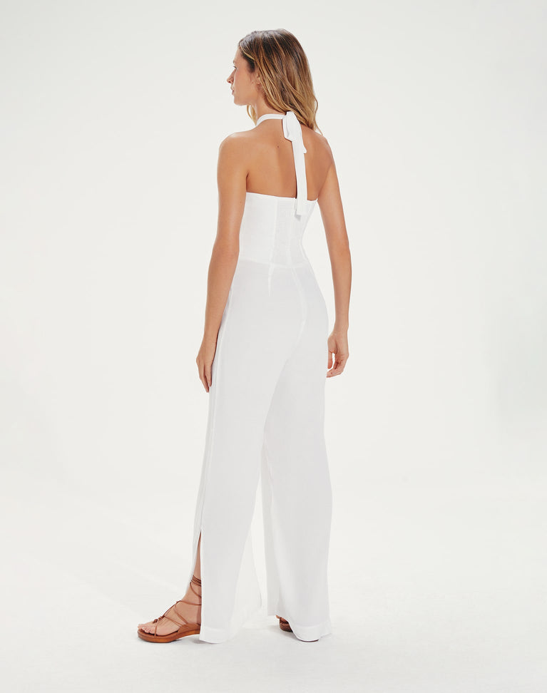 Luana Detail Jumpsuit (exchange only) - Off White