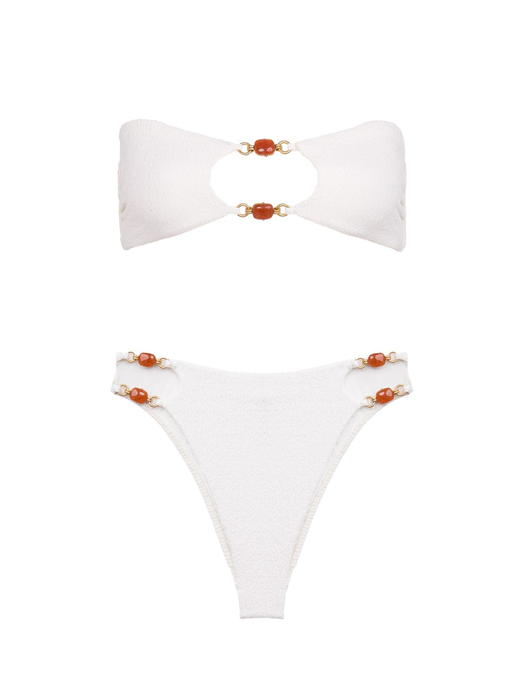 Firenze Martha Bandeau Top (exchange only) - White