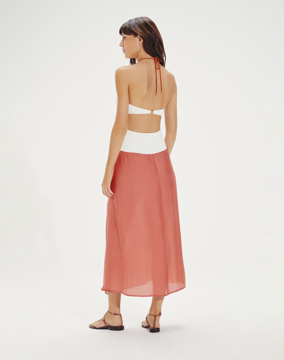 Gi Detail Midi Dress (Final Sale) - Off White