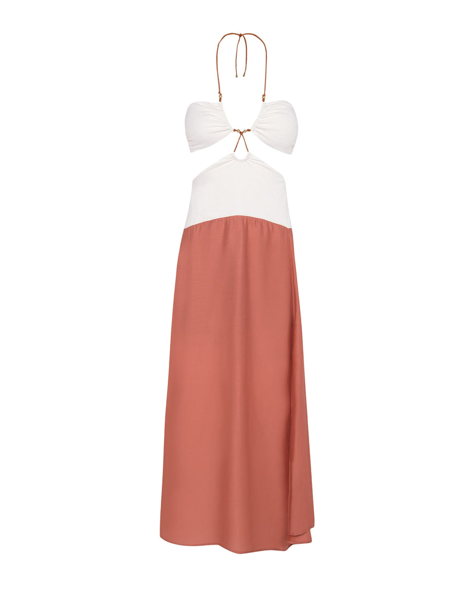 Gi Detail Midi Dress (Final Sale) - Off White