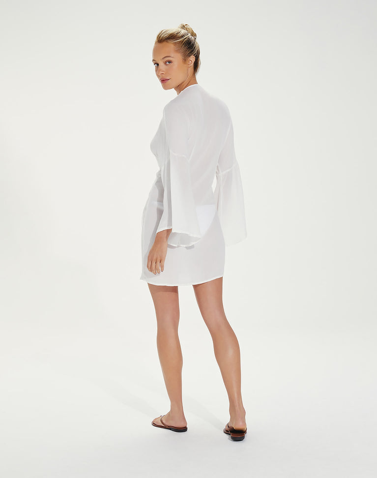 Perola Short Cover Up - Off White