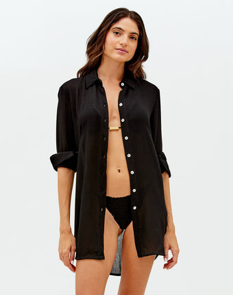 Mila Blouse Cover Up (Exchange Only) - Black