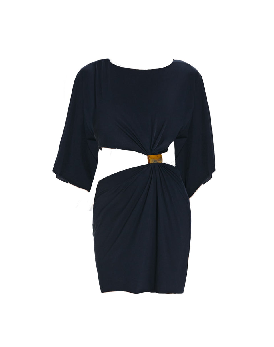 Zaila Detail Short Cover Up (Final Sale) - Black