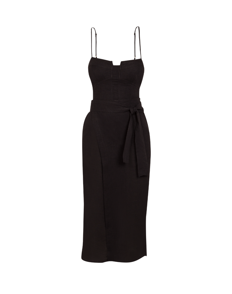 Yasmin Midi Dress - Black