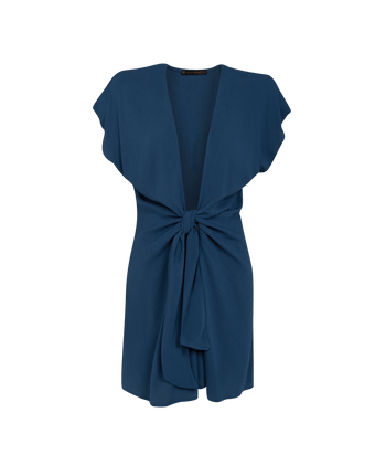 Sasha Short Cover Up - Blue Grey