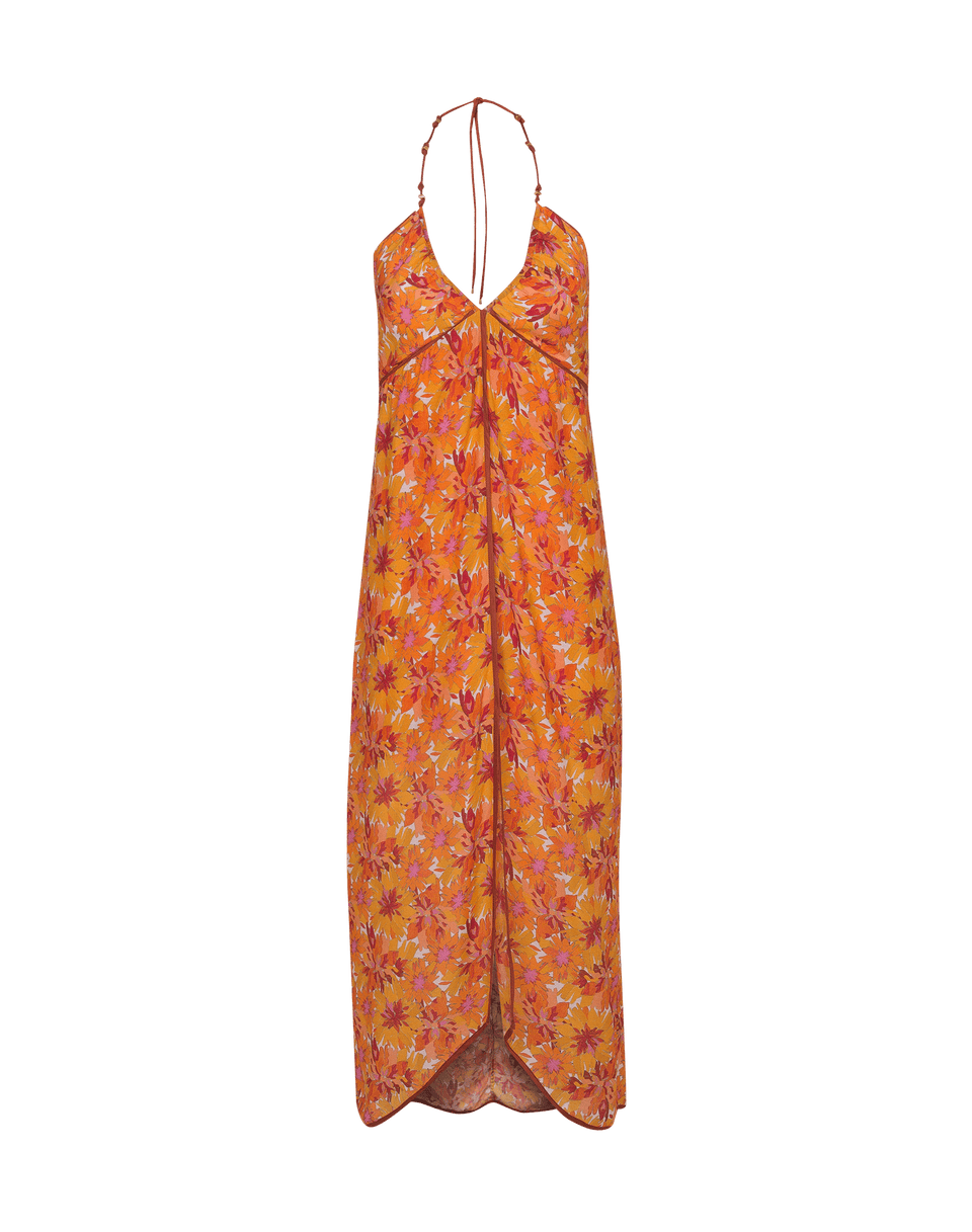 Melanie Detail Midi Dress (Final Sale) - Lowana Mustard