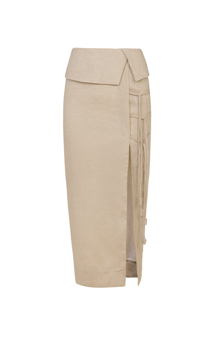 Natural Midi Skirt