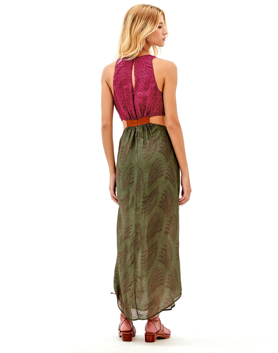 Nayara Detail Long Dress (Final Sale) - Volpi Green
