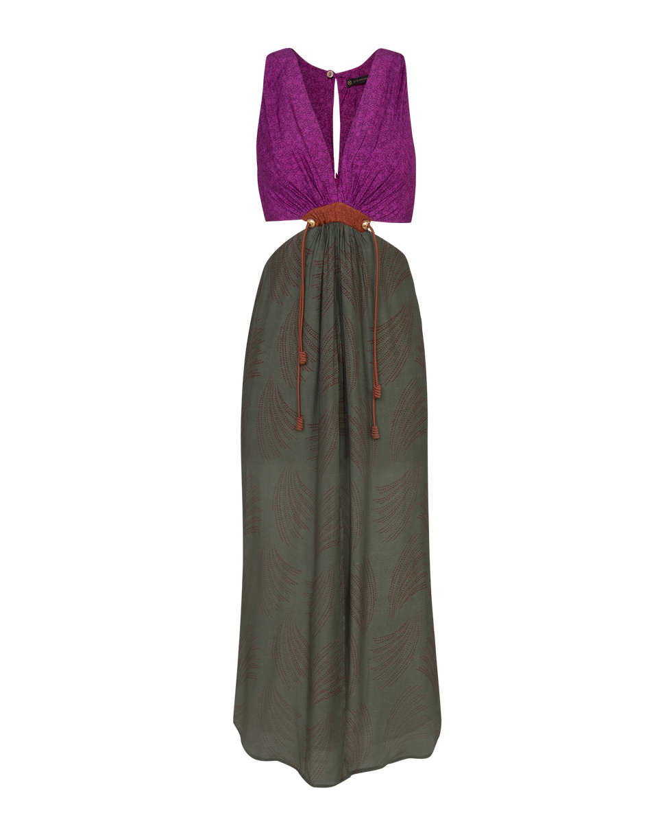 Nayara Detail Long Dress (Final Sale) - Volpi Green