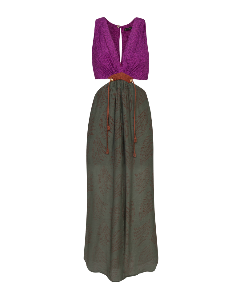 Nayara Detail Long Dress (Final Sale) - Volpi Green