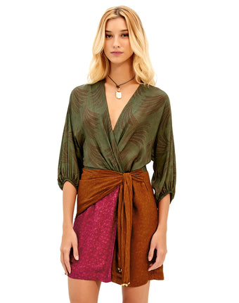 Thami Short Dress (Final Sale) - Volpi Green