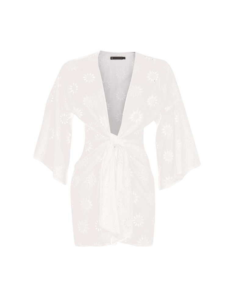 Perola Knot Short Cover Up – gebrochenes Weiß